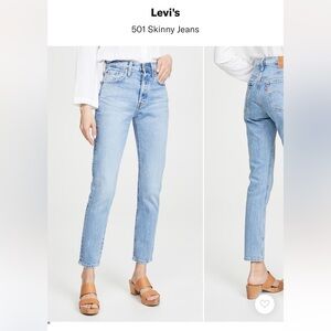 Levis 501 Skinny Jeans